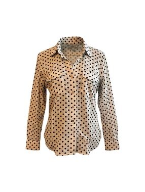 4OUR DREAMERS Women's Polka Dot Long Sleeve Shirt